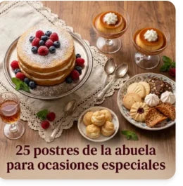 Portada 25 postres de la abuela